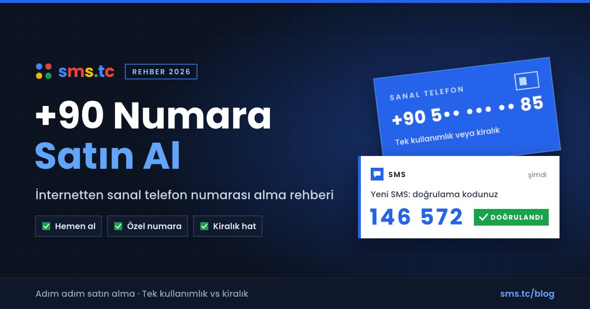 +90 Numara Satın Al: Online Sanal Telefon Numarası Rehberi (2026)