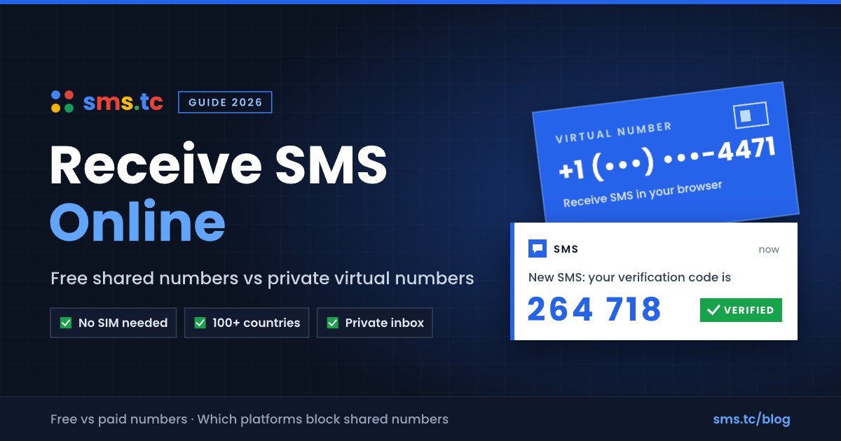 Receive SMS Online: Free vs. Private Virtual Numbers (2026)