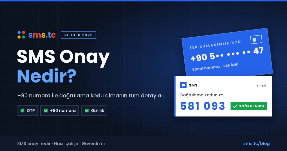 SMS Onay Nedir? Sanal Numara ile Doğrulama Rehberi (2026)