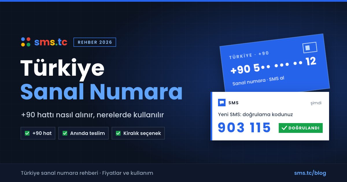 Türkiye Sanal Numara: +90 Sanal Hat Nedir, Nasıl Alınır? (2026)