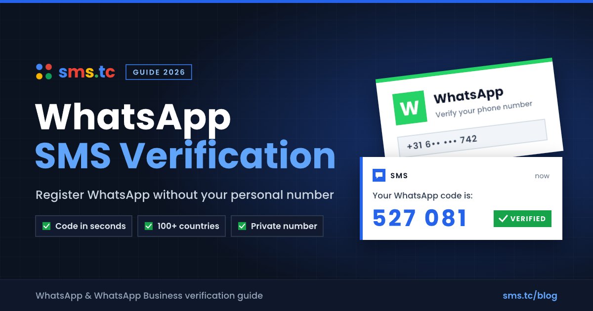 WhatsApp SMS Verification: Get Your 6-Digit Code (2026 Guide)